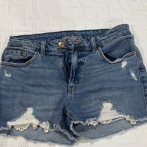 Wild Fable Light Blue Ripped Jean Shorts